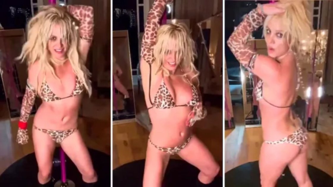 Britney Spears Has Been Captured Pole Dancing In A Crop Top And Thong