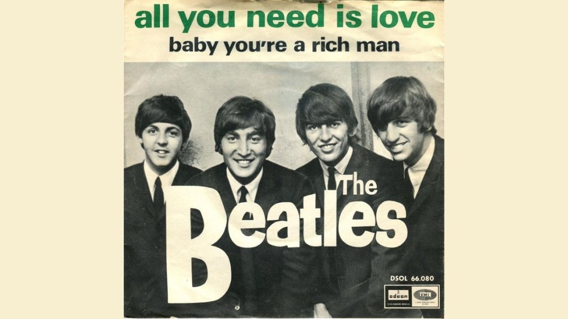  All You Need Is Love (1967) - top 20 beatles songs