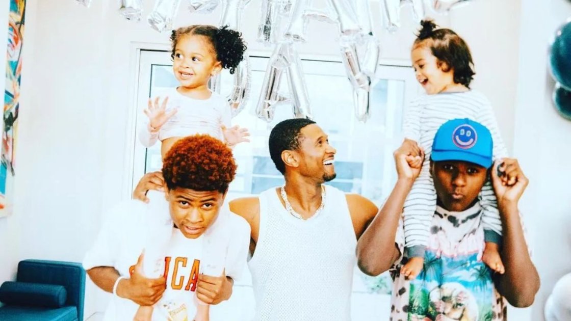 Usher Engages In A Lively Dance Routine Alongside His Four Children In An Entertaining And Captivating New Video