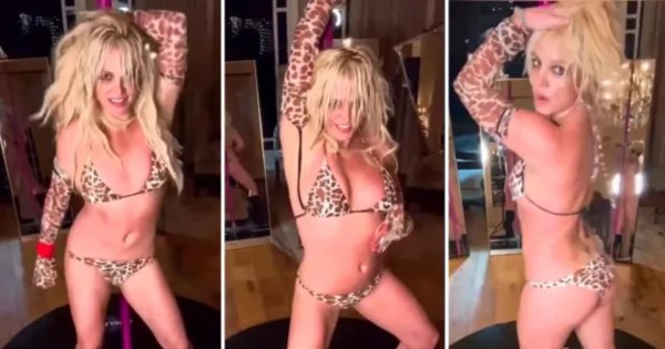 Britney Spears Has Been Captured Pole Dancing In A Crop Top And Thong