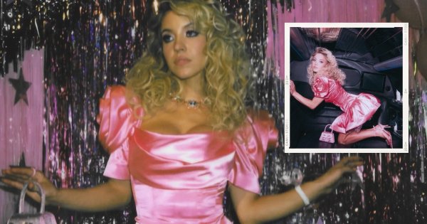 Sydney Sweeney Commemorated Her 26th Birthday By Donning An '80s-themed Pink Mini Prom Dress