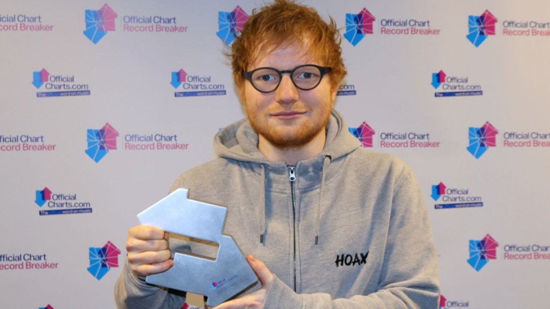  Flawless Streak! Ed Sheeran's Streak Of U.k. No.1 Studio Albums To Seven!