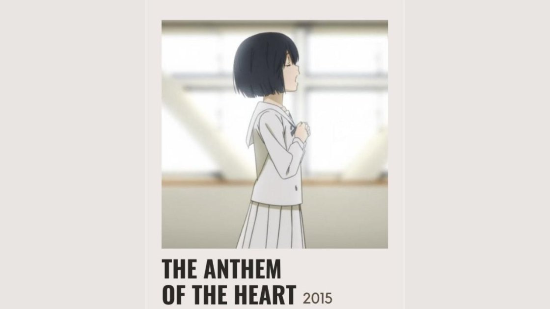  The Anthem of the Heart (2015) - Best Romance Anime Movies