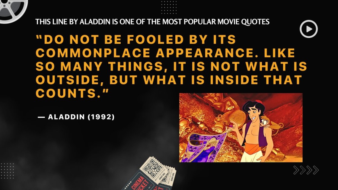 This line by Aladdin is one of the most popular movie quotes