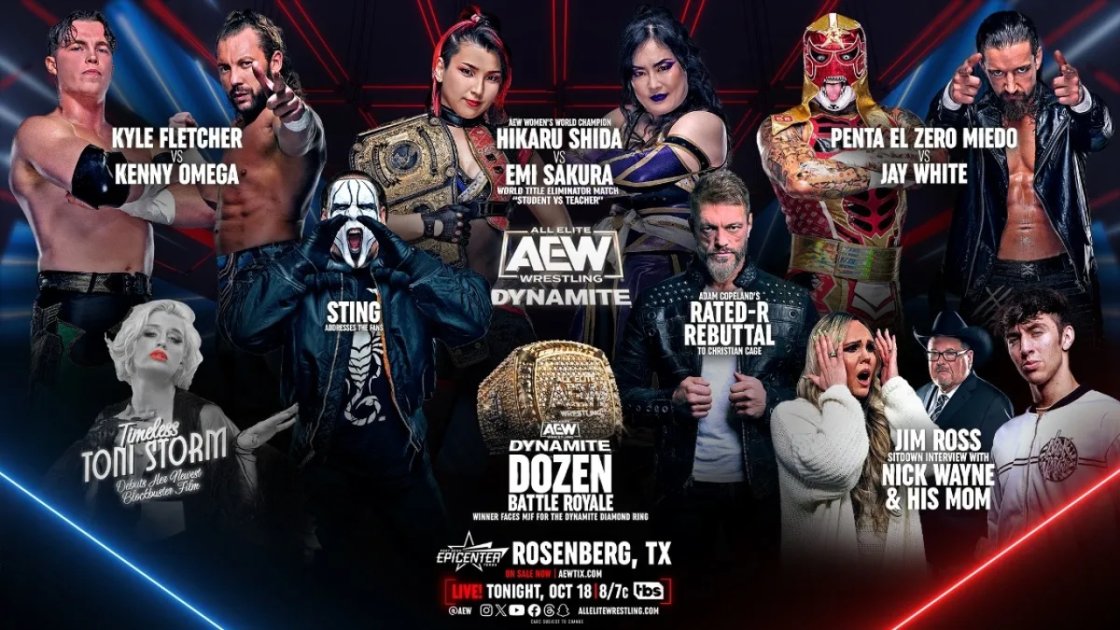 AEW Dynamite Results(10/18): Sting Speaks, Omega Competes, Copeland's R-rated Rebuttal